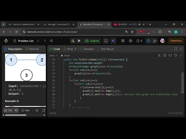 LeetCode 547 – Number of Provinces 