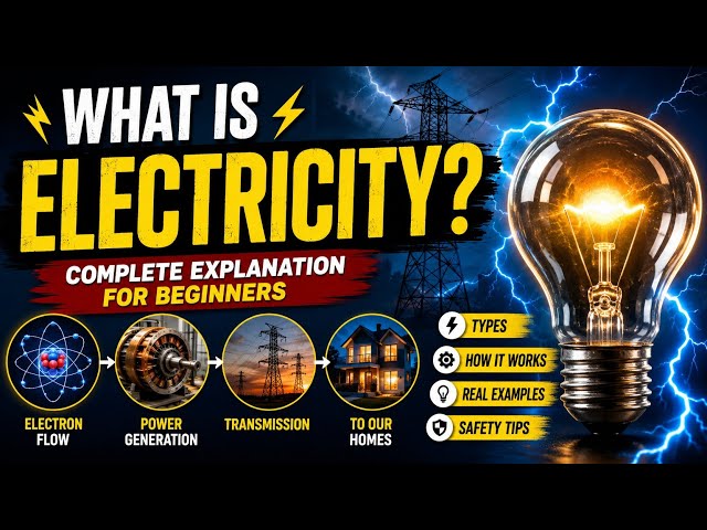 What is Electricity? ⚡ Complete Explanation for Beginners | Electrical Engineering Basics