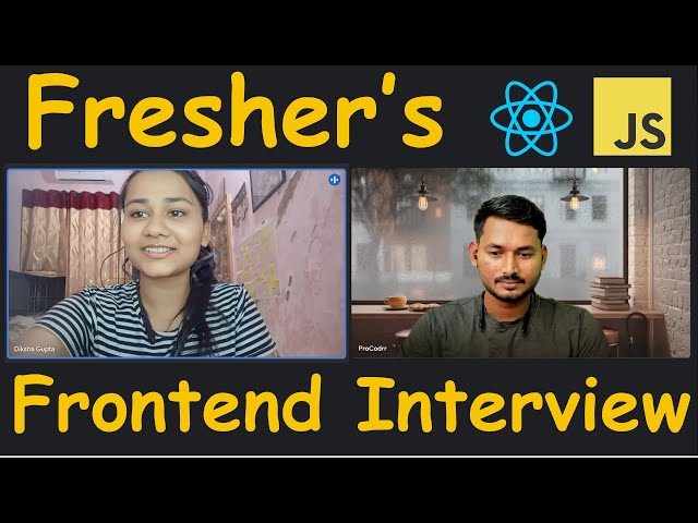 Fresher's Frontend Interview