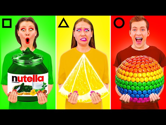 Desafío Formas Geométricas Alimentos | Momentos Divertidos PaRaRa Challenge