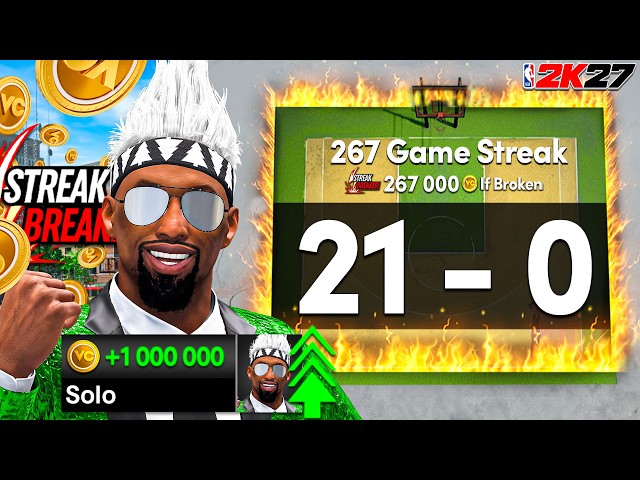 HOW I EARNED 1 MILLION VC STREAK HUNTING IN NBA 2K27