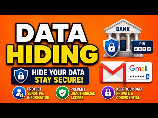 Data Hiding in Java |Real-Life Examples (Bank & Gmail) OOPs Explained | What is Data Hiding in Java?