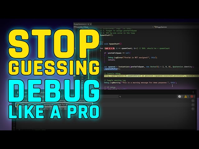 Stop Guessing: Master Unity Debugging with Breakpoints, Console, and UI Tools