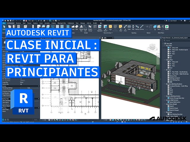 Introduction to Autodesk Revit 2025 #01 - Beginner's Starter Class / From Scratch Course
