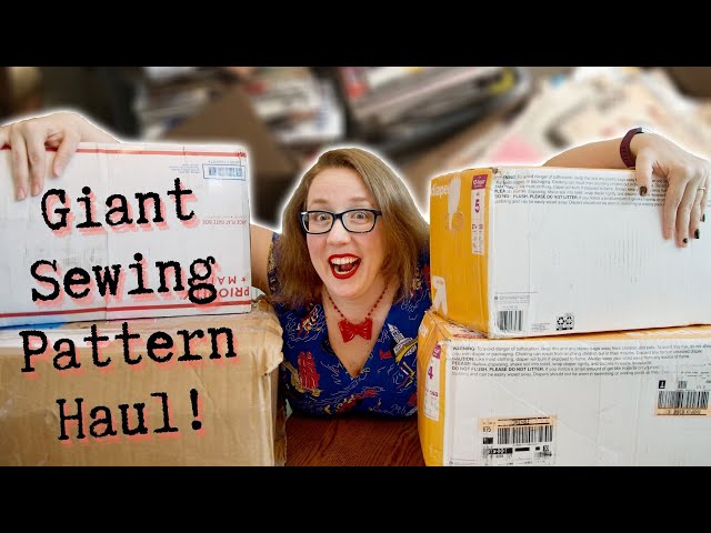 GIANT Pattern Haul, UNBOXING 80 pounds of patterns (This is what 600 vintage patterns looks like)