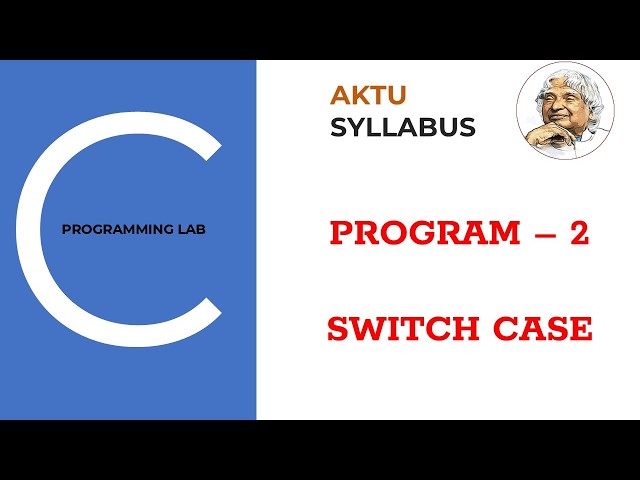 2. Program to implement switch-case statement in C language