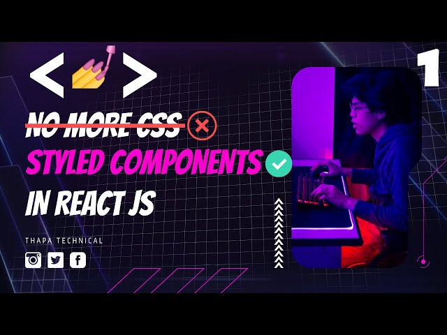 Styled Component in React in Hindi #1: Introduction to Styled Component & How to use it in React JS