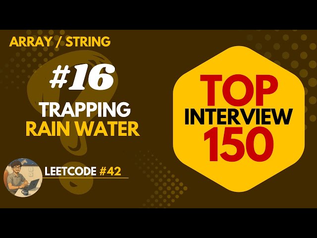 17. Trapping Rain Water – LeetCode 42 🌧️ Two Pointers vs Prefix–Suffix | Visual & Interview-Ready!