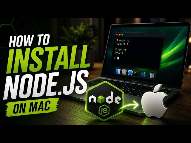 How to Install Node JS on Mac 2026 Tutorial