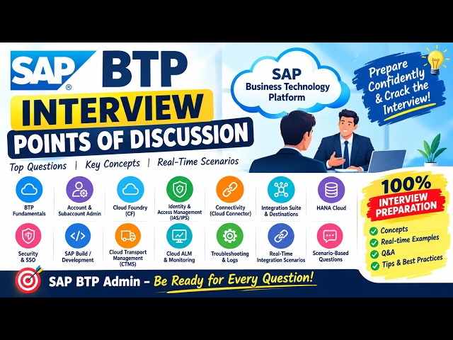 CLASS 25 : SAP BTP - Interview point of Discussion