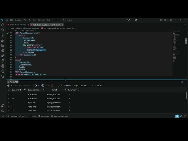📘 Episode 20: How to Delete Duplicate Records Safely in SQL | SQL Interview Question