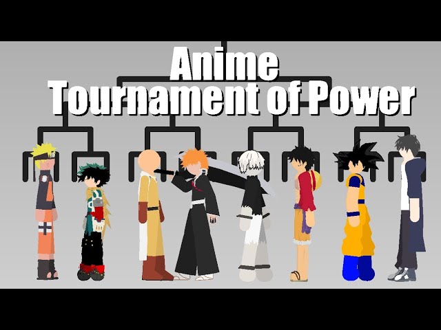 ANIME TOURNAMENT OF POWER Round 2 | Sticknodes Animation 