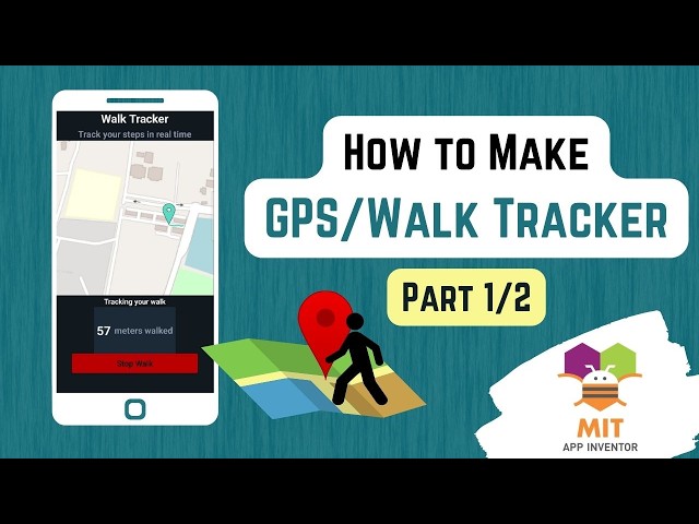 MIT App Inventor Walk Tracker Tutorial Part 1 — UI Design & Location Sensor Setup #mitappinventor
