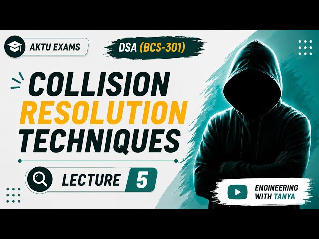 Collision in Hashing 🔥 | Collision Resolution Techniques | AKTU DSA | BCS-301 | Lecture 5