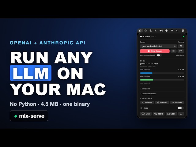 Run Any LLM on Your Mac - Faster Than Ollama & LM Studio