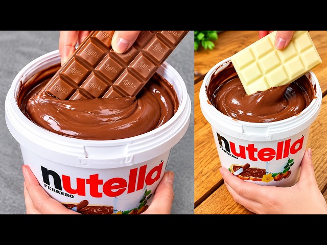 Nutella Bucket Dipped & Mixed With Chocolate 🍫🤤 #shorts