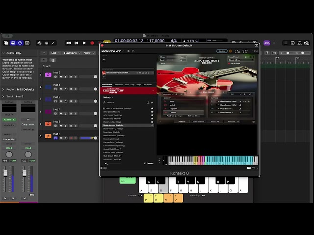 Session Guitarist, Electric Ruby Deluxe No Talking Playthrough | Native Instruments #musicproduction