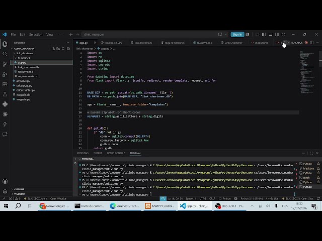 Créer un Réducteur de Liens (URL Shortener) avec Python & Flask
