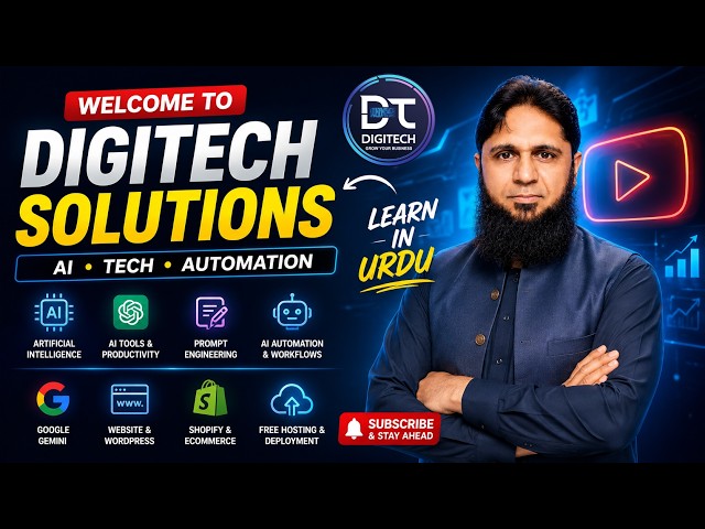 DigiTech Solutions  Learn AI, Technology & Automation in Urdu / Hindi