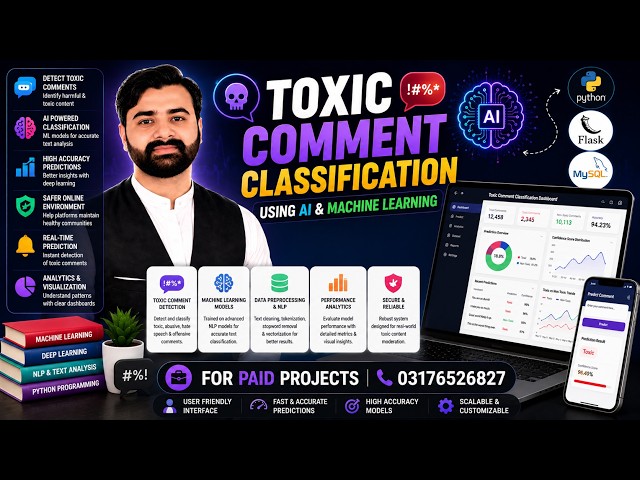 Toxic Comment Classification Using Machine Learning Models | CS619 Complete Final Year Project