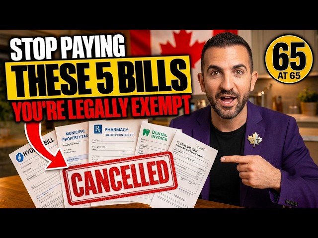 🚨 The Day You Turn 65 in Canada, These 5 Bills Become Optional — Most Seniors Never Stop Paying