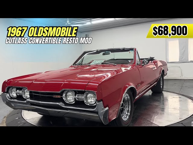 1967 Oldsmobile Cutlass Convertible Resto Mod | Classic Muscle Car with A/C | $68,900
