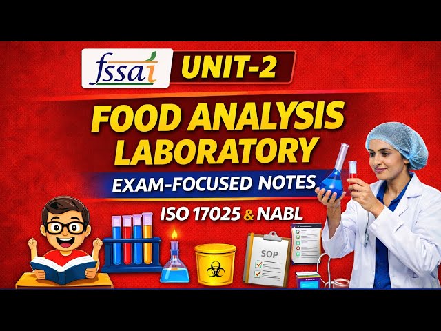 Food Analysis Laboratory Unit 2 | ISO 17025 Exam Notes for Food Analyst