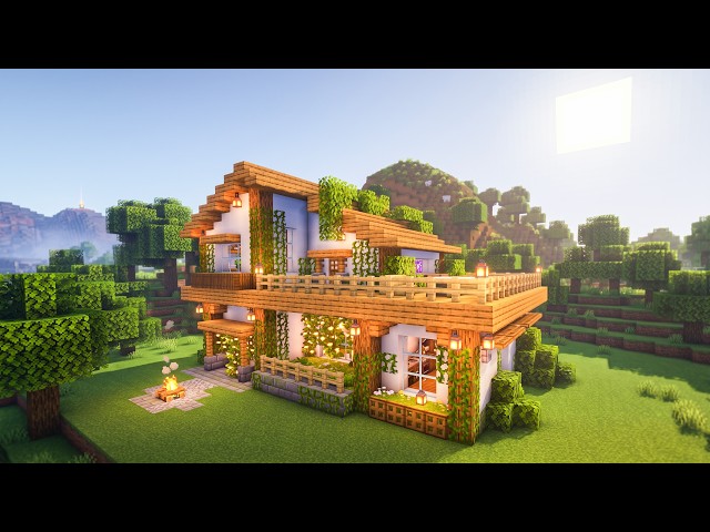 Minecraft Tutorial :: How to Build a Cozy Cottagecore House 🌿🏡
