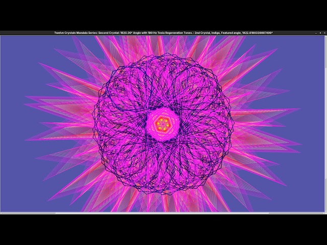 1820.00_Twelve Crystals Mandala Series: Second Crystal_180 Hz Tesla Regeneration Tones
