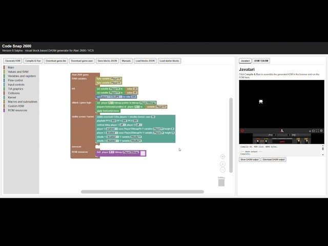Code Snap 2600 - Tutorial 1