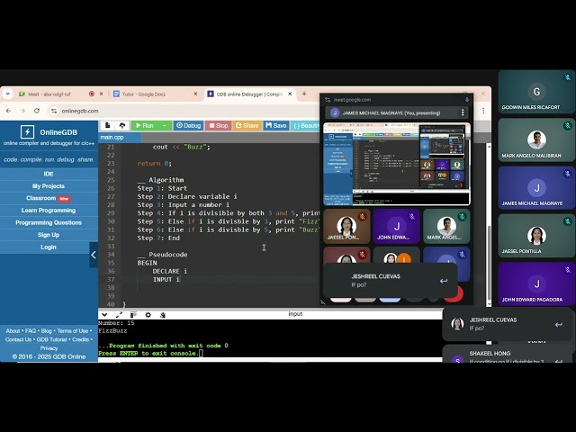 Computer Programming - CICStem Upgrade Batch 2 | MIDTERMS SESSION