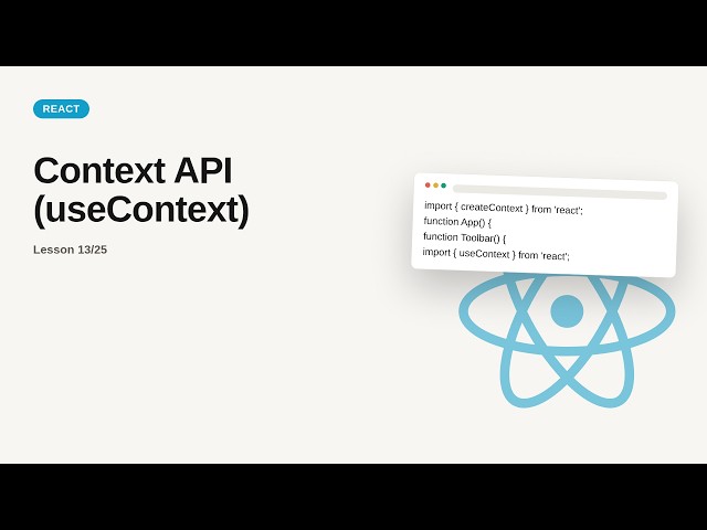 React JS + Redux - Web development basic Series: Context API (useContext)
