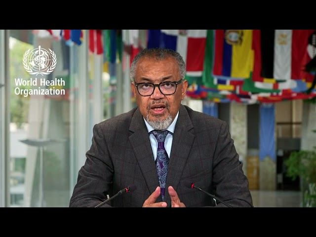 Digital health message for WHA78 from Dr Tedros, WHO's Director-General