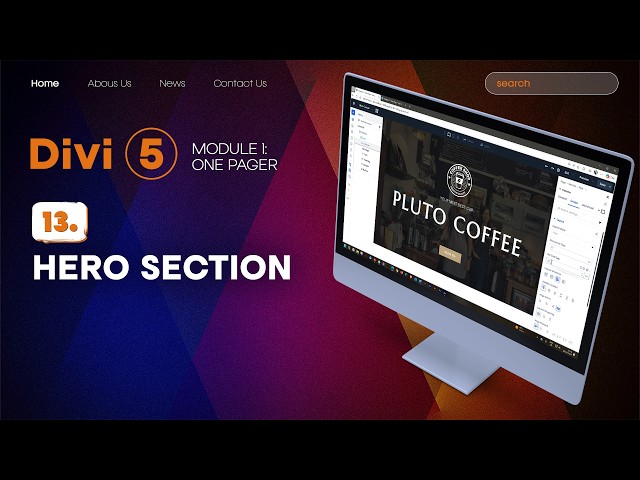 Build a powerful Hero Section, Divi 5—Module 1 WordPress 2026