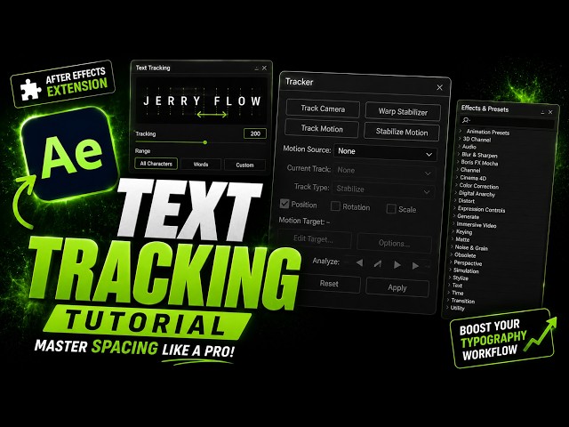 Text Tracking in After Effects | How to Track Text to an Object/Head | AE Tutorial