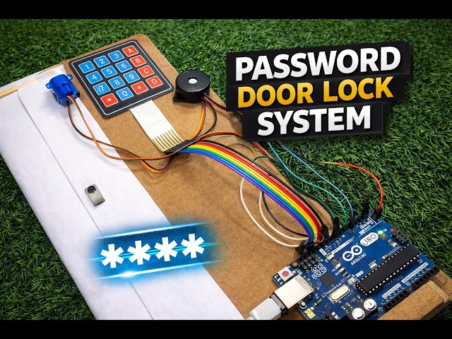Password Protected Door Lock System using Arduino 🔐 | Keypad + Servo + Buzzer Project