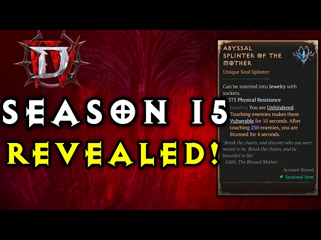Diablo 4 Season 15 Just Got Revealed - BIG Changes & What's Coming