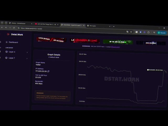 GLOBAL STRESSER VS DSTAT | DNS | 300G | BEST STRESSER