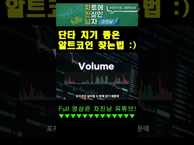 단타치기 좋은 알트코인 찾는 방법!ㅣ혼자서도 할 수 있습니다!#비트코인 #shorts