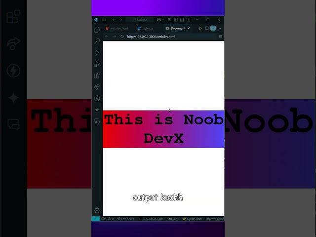 Text-gradient in webpage #javascript #coding #webdev #css #html #programming  #javascriptcoding
