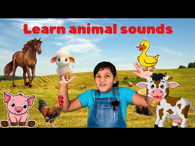 Animals and sounds| interactive learning | Fun with Rithana