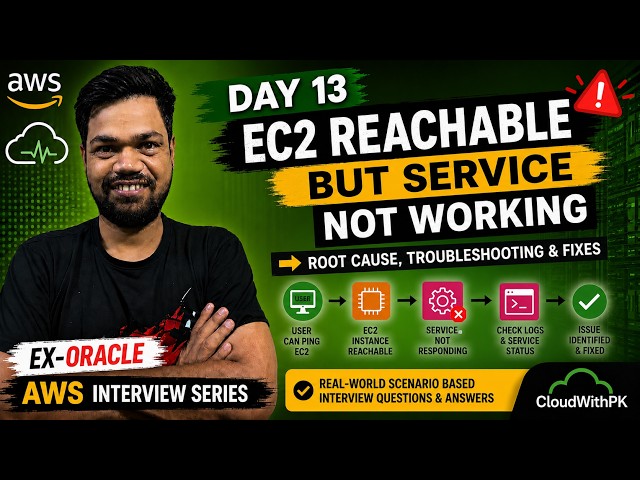 Instance Accessible but App Not Working – AWS Interview Scenario