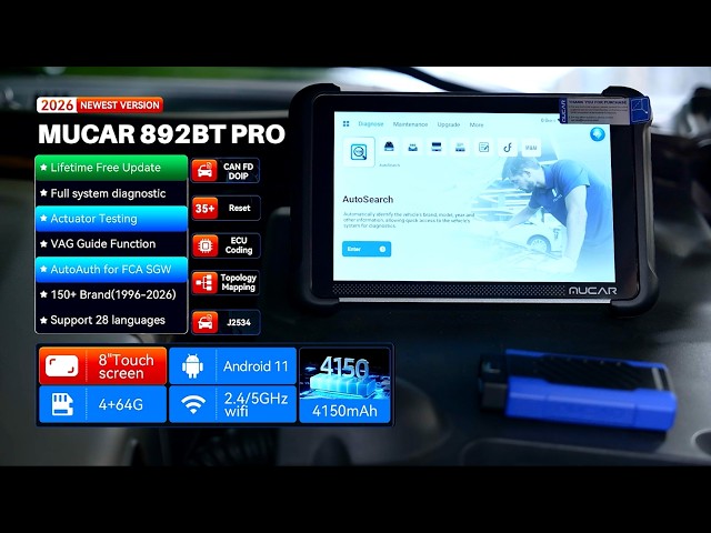 Mucar 892BT Pro Unboxing- OBDII365