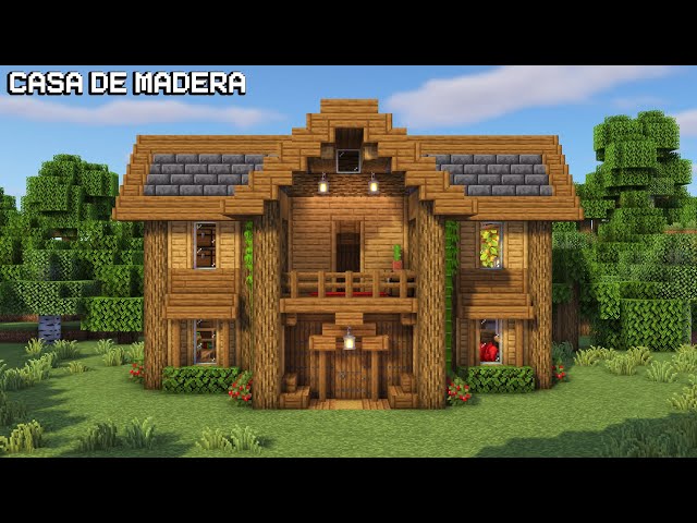 Minecraft: Casa de Madera para Survival | Minecraft house tutorial