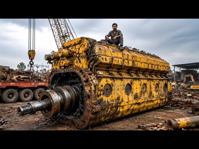 Incredible Caterpillar Engine Rebuild: Bringing a Seized Engine Back to Life!