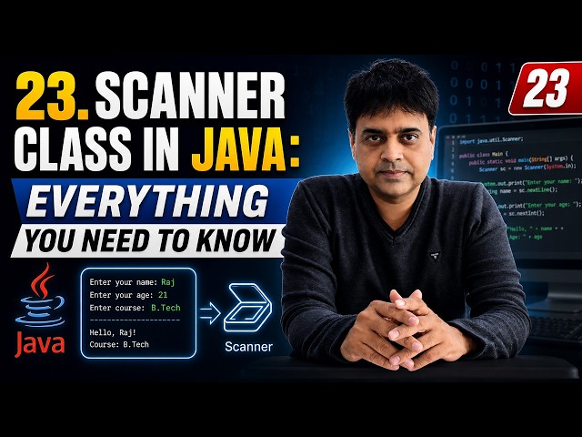 23. Build Your First Java Application: Using the Scanner Class