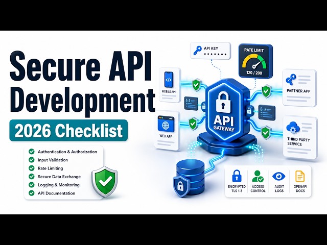 Secure API Development Checklist for Growing Businesses in 2026