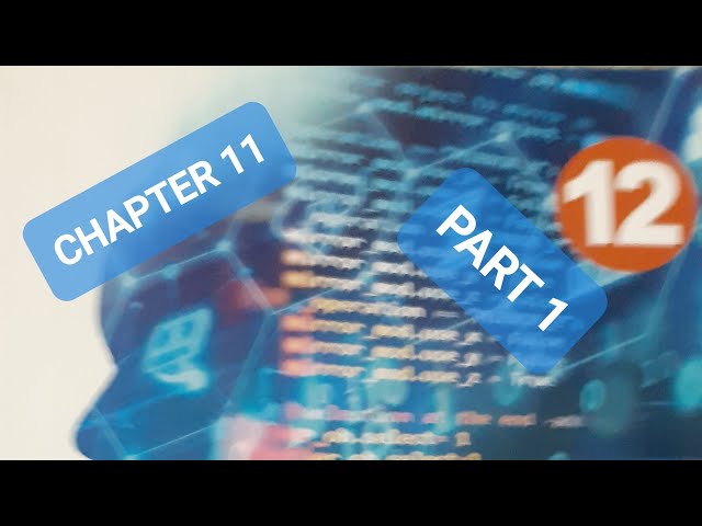 Std XII Computer Science Chapter 11