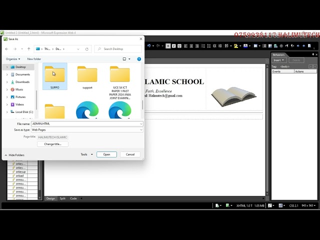 Microsoft Expression Web Tutorial | Build Your First Website