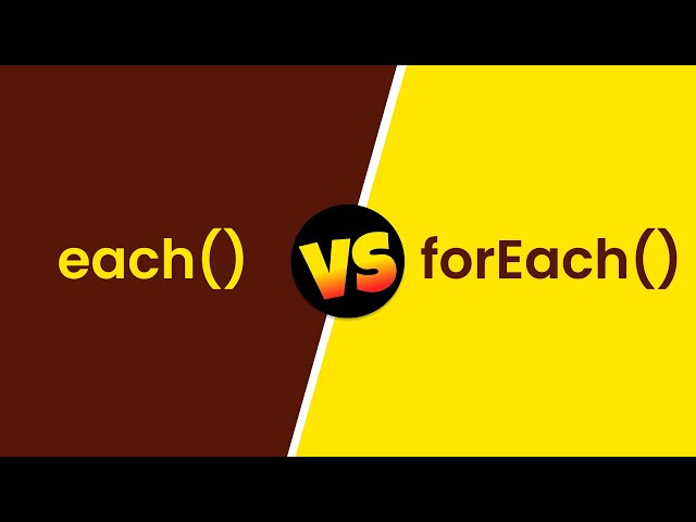 Difference Between Each & forEach | Each vs forEach | Coding Interview Question
